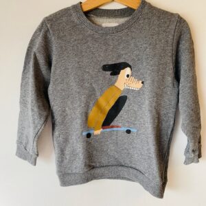 Pull Filou & Friends grijs skate