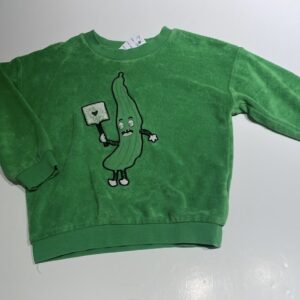 Sweater Mini Rodini banaan badstof groen