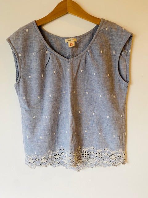 Top Bellerose blauw I wit