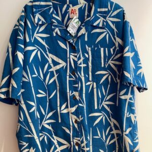 Hemd AO76 blauw palmbomen